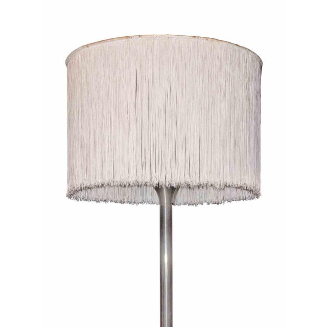 Gio Ponti Vintage Metal & Fabric Floor Lamp by Gianfranco Frattini, Italy, 1960s For Sale - Image 4 of 5