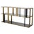 Low Cabinet in Brushed Brass and Black Finish with Smoked Glass For Sale - Image 5 of 5