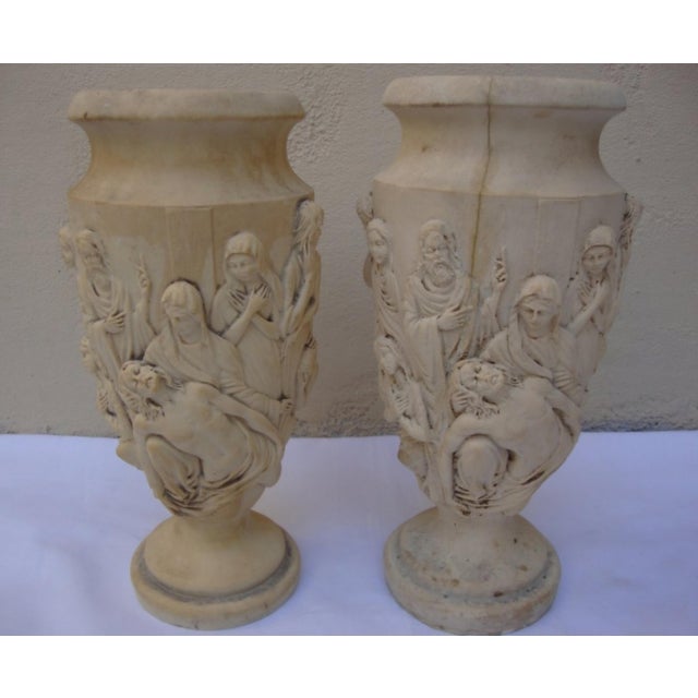 19th Century Stone Vases- Set of 2 For Sale - Image 10 of 10
