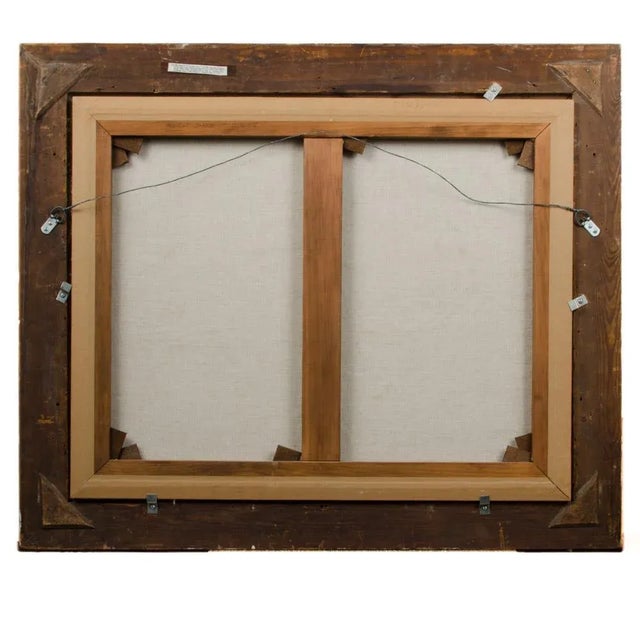 Rudolf Jacobi (German, 1889 - 1972) a Snow Covered Village, Oil on Canvas Painting. For Sale - Image 11 of 12