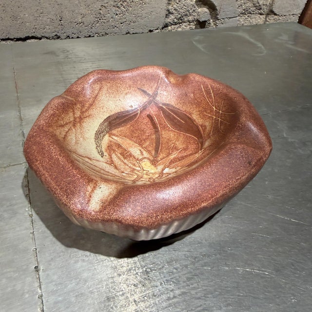 1960s Vallauris France Ceramic Bowl Catch All Dish Ashtray Mid Century For Sale - Image 5 of 8
