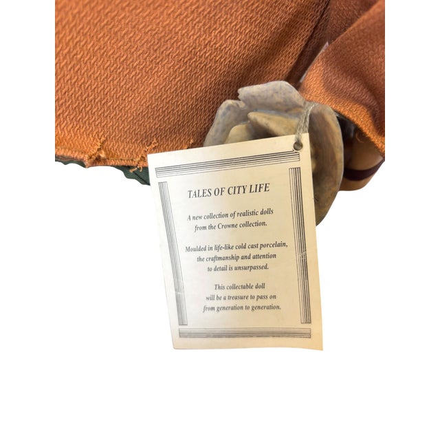 Vintage Crowne Collection Porcelain Character Figure “Tales of City Life” For Sale In Greensboro - Image 6 of 10