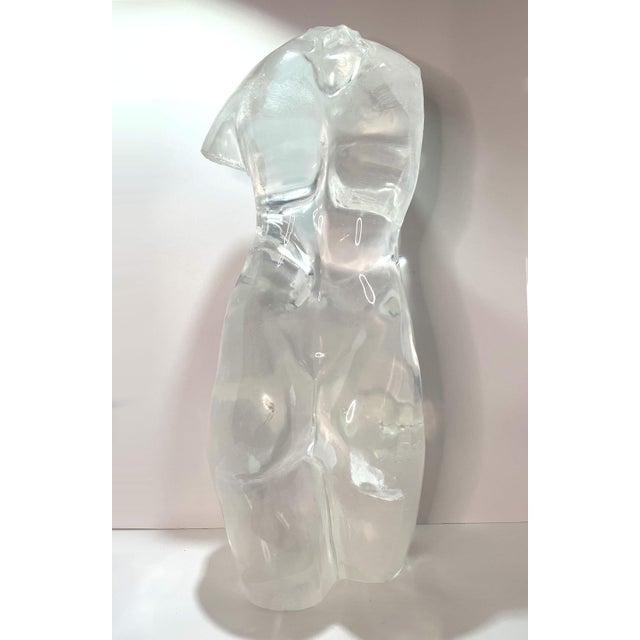 Late 20th Century Signed De Stefano Prismadomus Acrylic Female Nude Sculpture 29/160, Made in Italy For Sale In Miami - Image 6 of 13