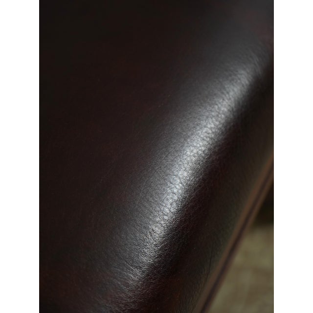 Sam Moore Rolling Leather Desk Chair For Sale - Image 11 of 18