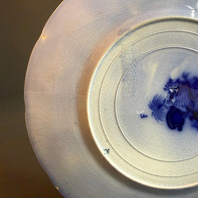 Antique English "Oriental" Transferware Plate by New Wharf Pottery For Sale - Image 11 of 17