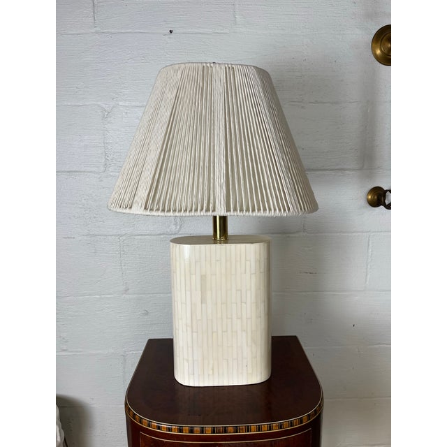 Mid-Century Modern Vintage Enrique Garcel Tessellated Table Lamp For Sale - Image 3 of 7