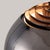 Morelli 1960s Half Dome Black Nickel by Nova of California - Modern Design, White Steel Shade For Sale In Los Angeles - Image 6 of 7