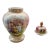 Vintage German Kalk-Style Gilt Porcelain Covered Urns — Pair For Sale