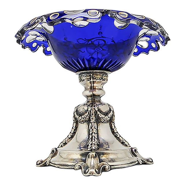 Antique Fruit Plate in Silver, 1800s For Sale
