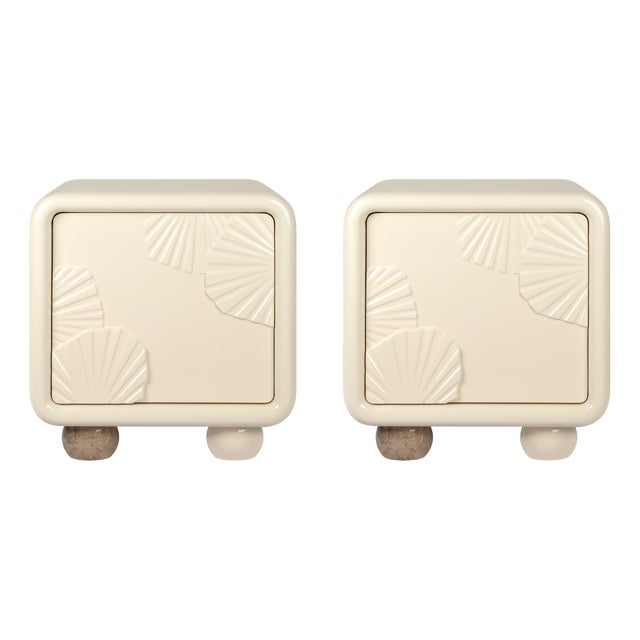 Mon Ooh Bedside Tables by Malabar, Set of 2 For Sale