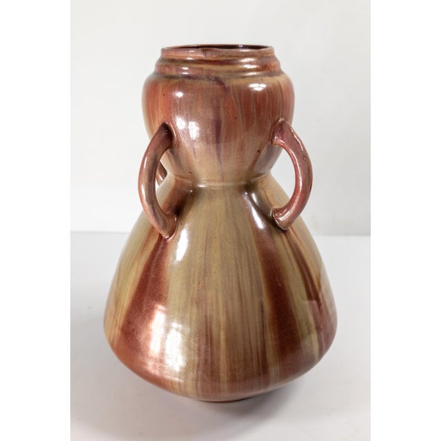 Art Deco Early 20th Century French Art Nouveau Pottery Vase, Signed For Sale - Image 3 of 14