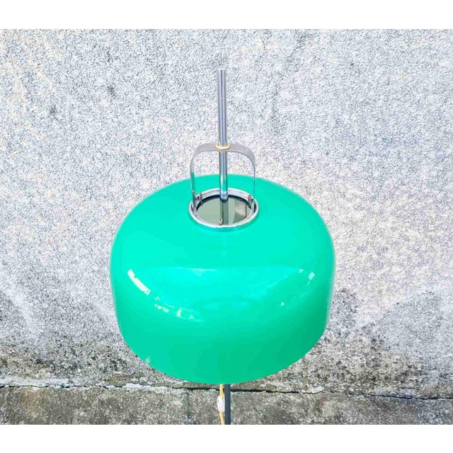 Mid-Century Green Medusa Floor Lamp by Luigi Massoni for Guzzini, Italy, 1970s For Sale - Image 9 of 15