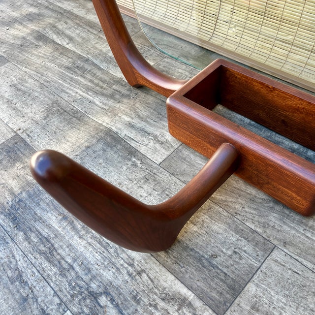 Mid-Century Modern Adrian Pearsall Style Glass Top Coffee Table. Circa 1960s For Sale - Image 14 of 18
