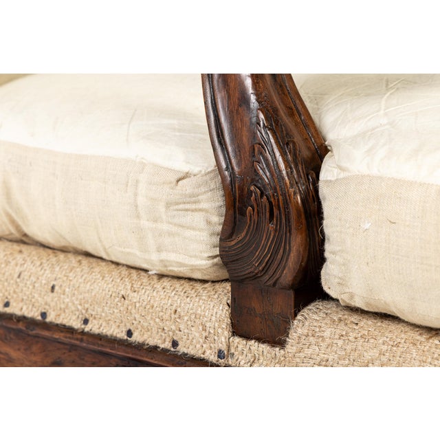 Antique Italian Walnut Sofa For Sale - Image 11 of 11