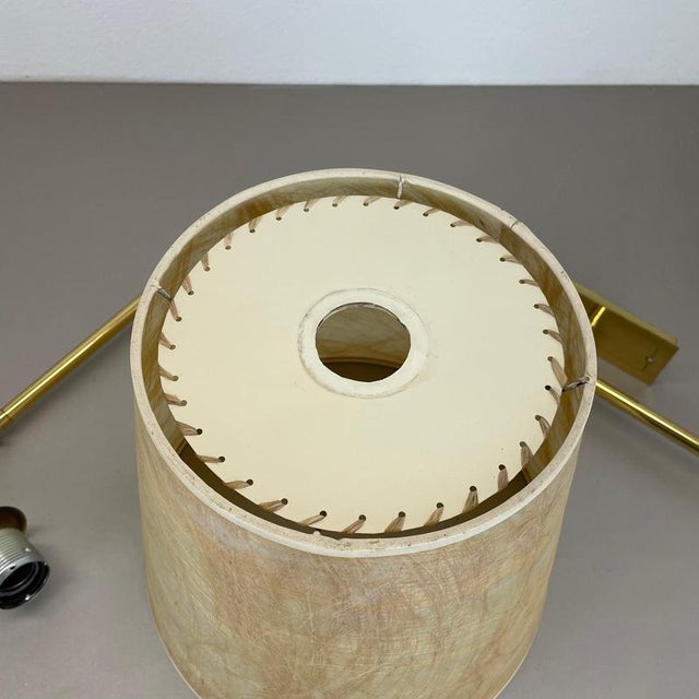 Large Adjustable Brass Wall Light in the style of Stilnovo, Italy, 1950s For Sale - Image 16 of 18