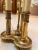 Metal Vintage Stiffel Brass Bouillotte Table Lamp, Three-Light, Adjustable Black Tôle Shade For Sale - Image 7 of 10