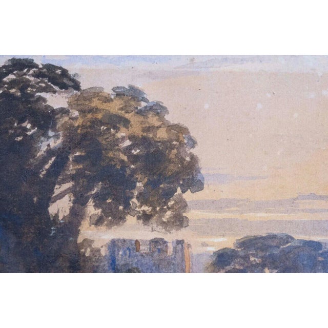 Paper 1800s John Varley Antique English Landscape Watercolor on Paper Framed Painting For Sale - Image 7 of 11
