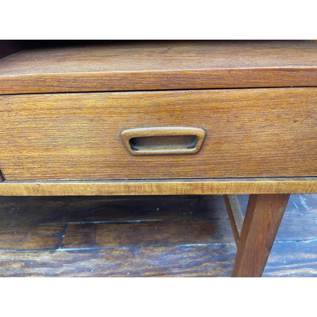 Brown The Gossip Table/Telephone Bench a Danish Vintage 1970s Mid-Century Modern For Sale - Image 8 of 8