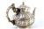 Silver Kettle with Relief Engraving and Handle Lid with Dragon Figure For Sale - Image 3 of 9