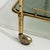 Hollywood Regency Hollywood Regency Brass Bar Cart on Wheels, France, 1960 Gold For Sale - Image 3 of 13