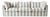 Sophie Conran Coco 4 Seater Sofa - Garden Grey Stripes with Knife Edge Cushion For Sale