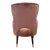 Metal Pink Velvet Armchair, 1980s For Sale - Image 7 of 8