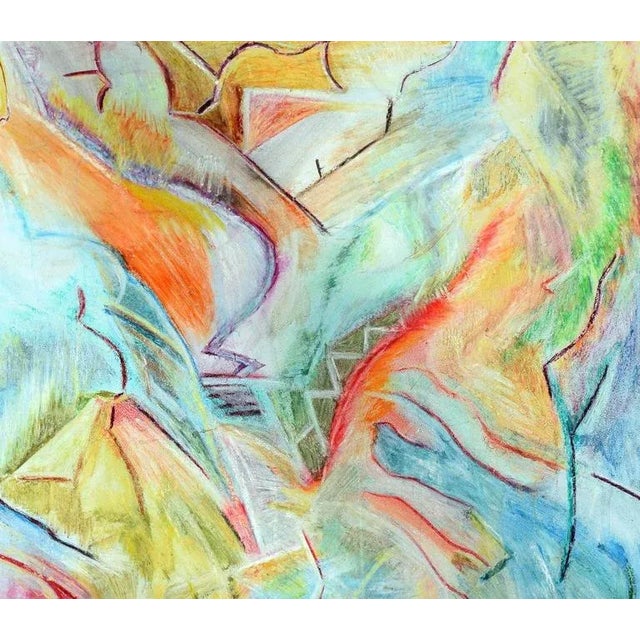 "Berkeley Hills" Contemporary Abstract Oil Painting by JP Tipton. Sr., Framed For Sale - Image 4 of 6