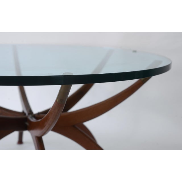 Mid Century Spider Legs Coffee Table With Glass Top For Sale In San Francisco - Image 6 of 16