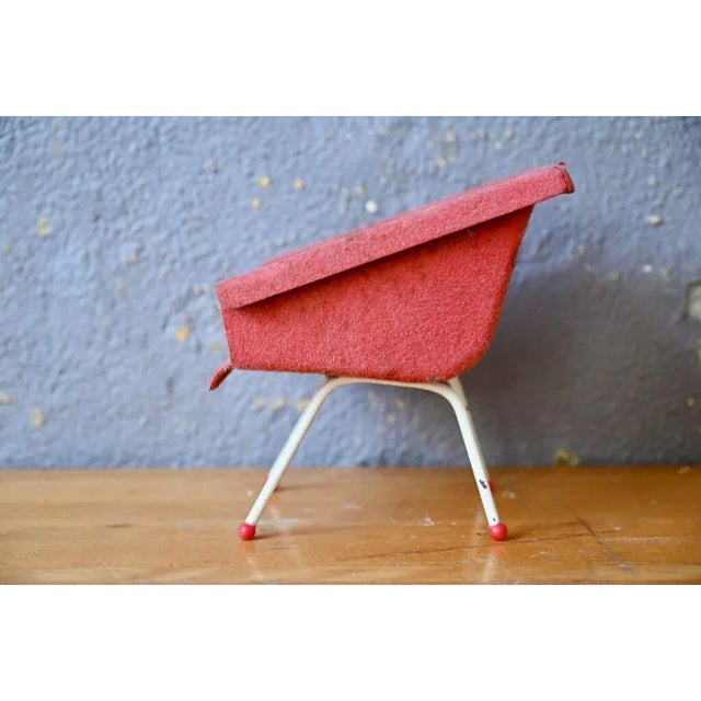 Pink Small Mid-Century Modern Armchair, 1950s For Sale - Image 8 of 12
