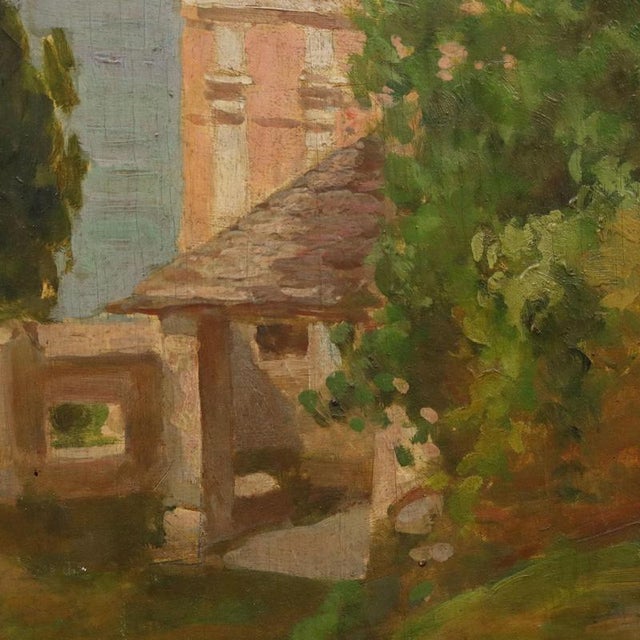 Giuseppe Viviani, Church of Molina, Oil on Panel, Framed For Sale - Image 4 of 10