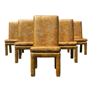 Set of 6 Parsons Dining Chairs by Milo Baughman for Thayer Coggin
