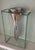 1980s Lisa Mori “Twisted Tornado” Italian Postmodern Aluminum & Glass Sculptural Vase, 13”h For Sale - Image 10 of 16