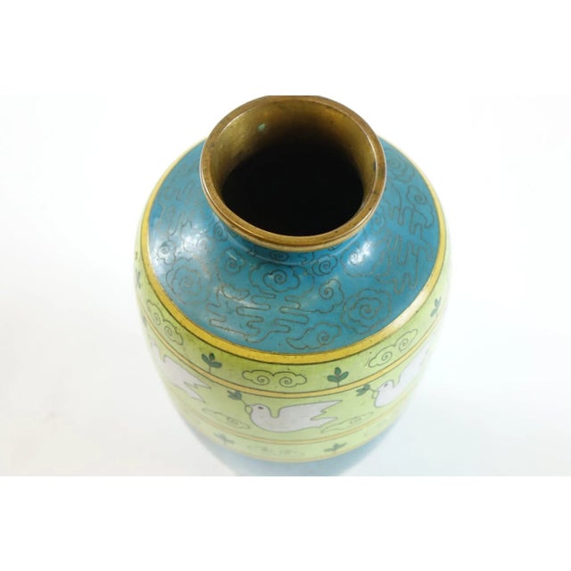 Chinese Early 20th Century Chinese Cloisonne Vase For Sale - Image 3 of 4