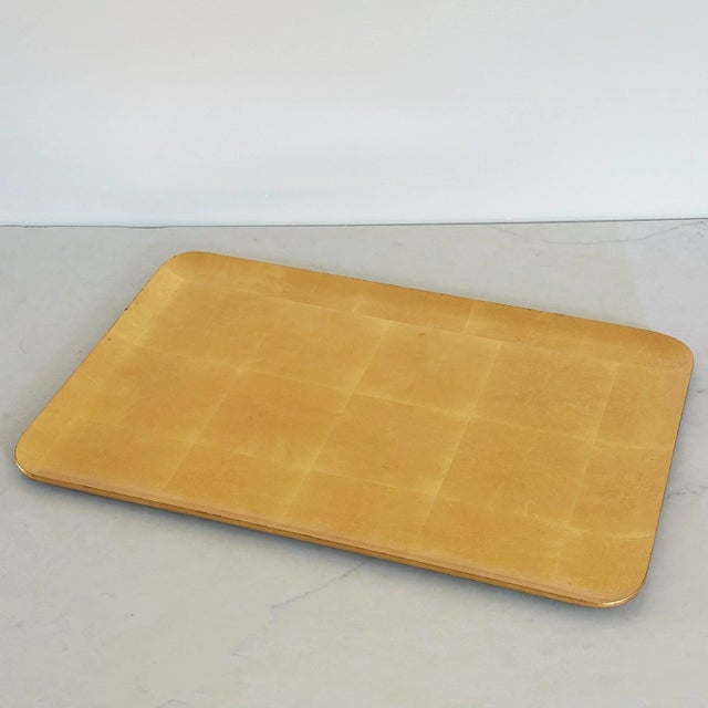 Mid-Century Gold-Leaf Tray of Wood, Made in Japan For Sale - Image 10 of 10