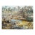 Large Oil on Cardboard Landscape Painting From 70's For Sale