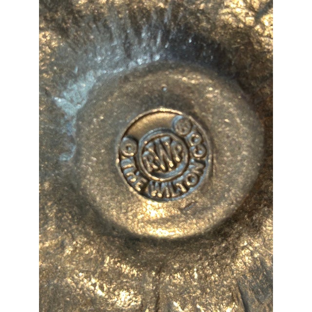 Vintage Wilton Armetale RWP Artichoke Bowl by Bruce Fox For Sale - Image 10 of 10