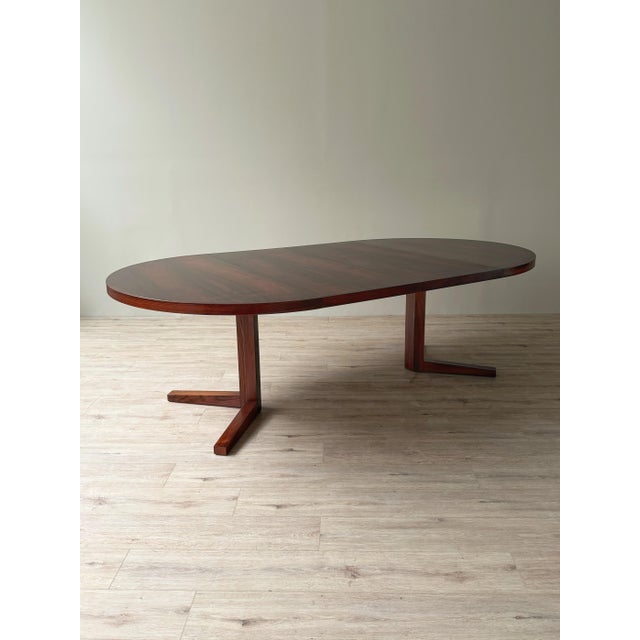Danish Modern Rosewood Extension Dining Table by Heltborg Møbler, Attributed to John Mortensen For Sale - Image 9 of 12
