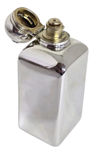Antique Edwardian Sterling Silver Gilt Scent Bottle from Alfred Clark, 1904