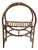 Vintage Midcentury Bamboo/Rattan Circular Shelf Unit For Sale
