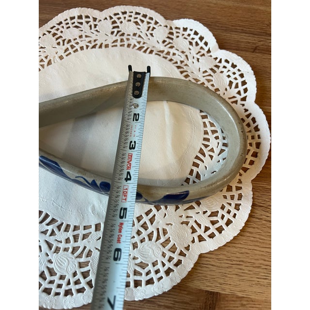 Ceramic Ceramic Floral Boho Towel Hanger Wall Hanging For Sale - Image 7 of 8