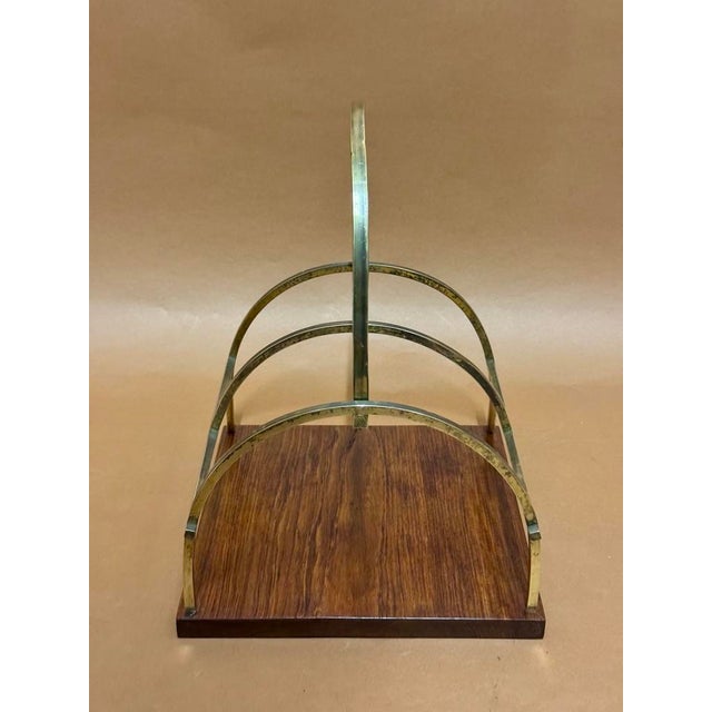 Art Deco Magazine Rack in Bronze, 1930, in Very Good conditions. Designed 1920 to 1949