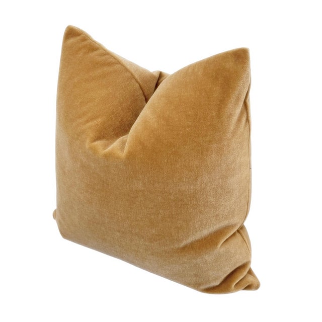 Custom made mohair pillows in Golden Camel. This genuine 100% mohair is plush & comfy, a substantial weight, and wears...
