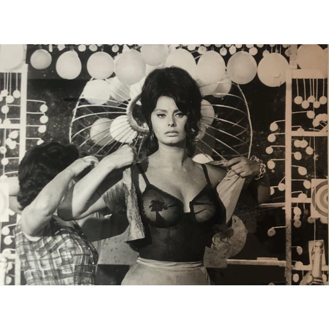 Vittorio De Sica, Sofia Loren, 1962, Silver Gelatin Print For Sale