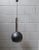 Large Industrial Black Painted Metal and Chrome Pendant Lamp, 1960s For Sale - Image 4 of 11