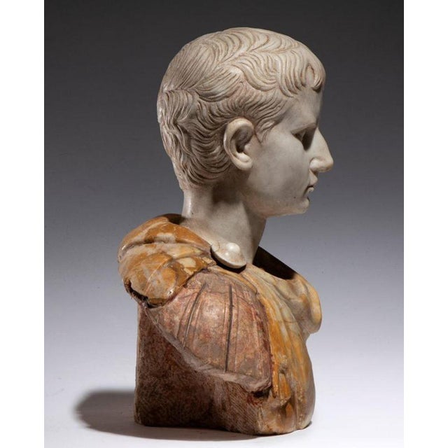 2000 - 2009 Unknown. Bust of Caesar, Roman Emperor, 19th Century, Marble For Sale - Image 5 of 8