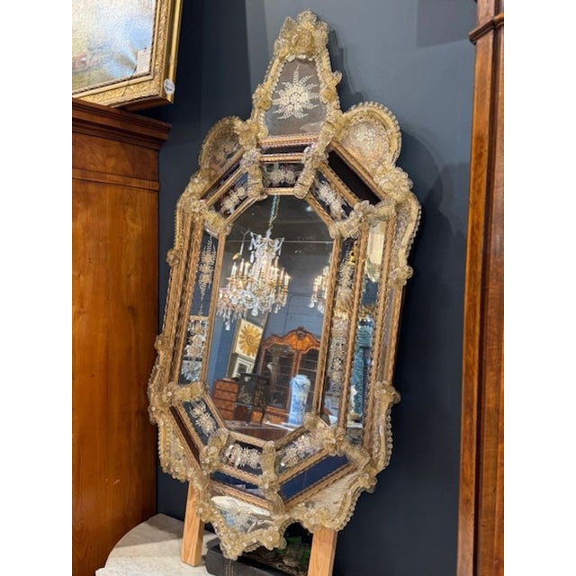Mid 20th Century Venetian Mirror For Sale In Dallas - Image 6 of 6
