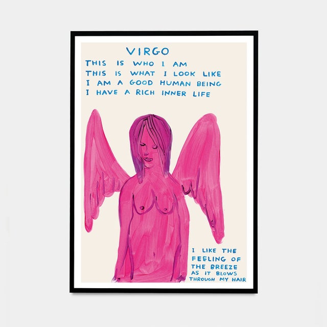 Paper Set of 12 David Shrigley Signs of the Zodiac Lithograph Poster (Individual), 2021 For Sale - Image 7 of 13