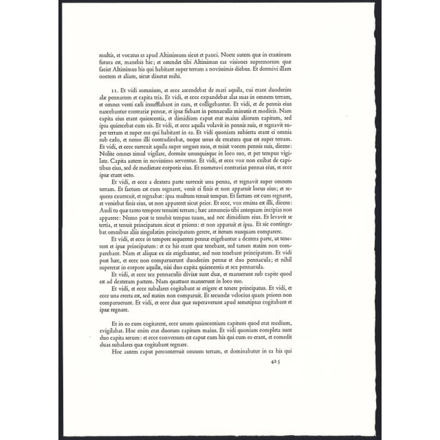 Brown 1969 Salvador Dalí Biblia Sacra Lithograph "Proeliom Magnum in Caelo" (A Great Battle in Heaven) For Sale - Image 8 of 11