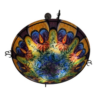 Ulla Darni Ibis Hand Painted Chandelier For Sale