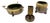 Vintage German Art Deco Smoking Set from WMF, 1920s, Set of 3 For Sale